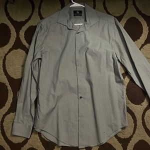 Grey slim fit button up